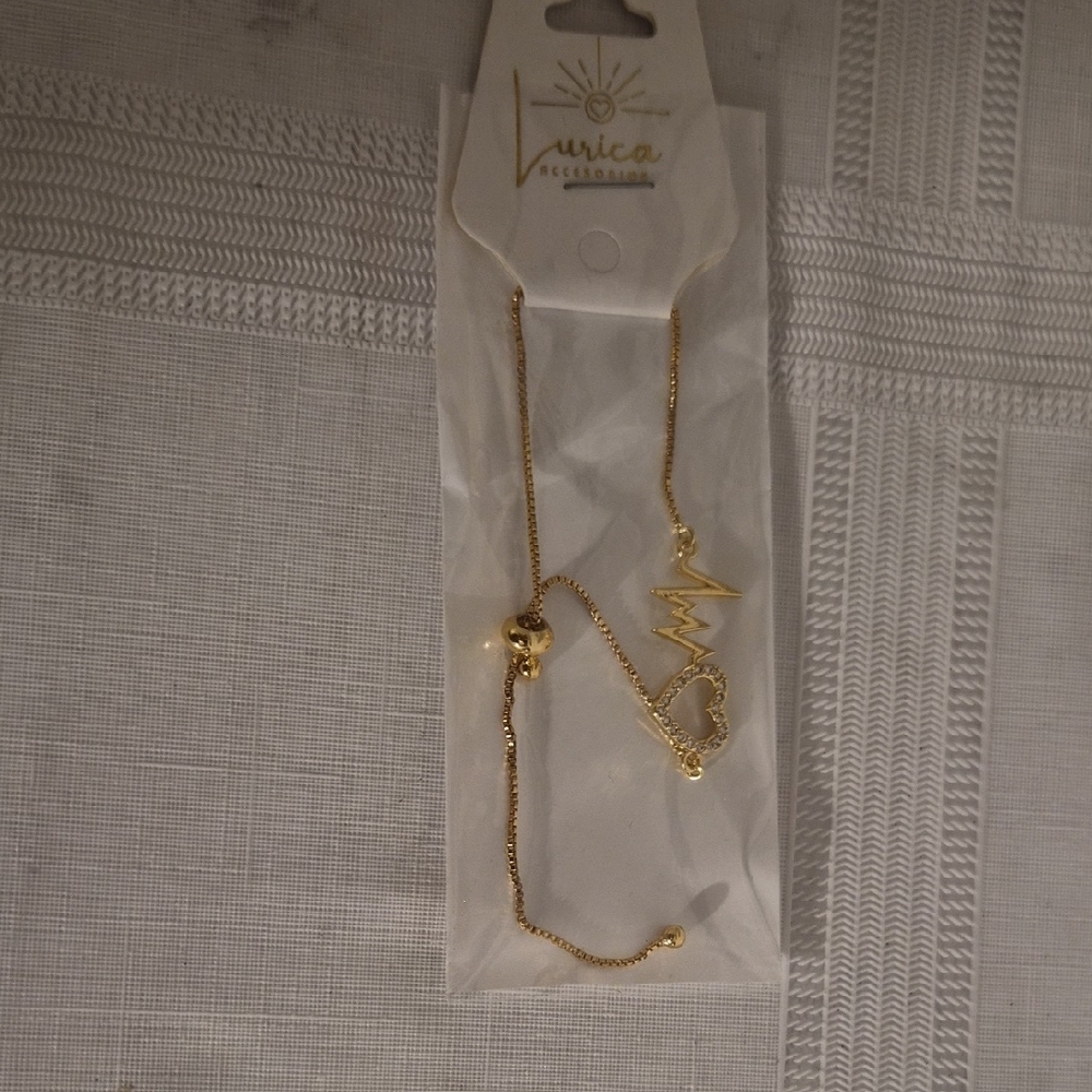 Gold Heartbeat Necklace